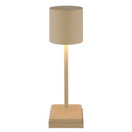 Globo - dimmbare LED-Tischlampe mit Touch-Bedienung, wiederaufladbar, LED/1,5 W/5 V, 2200 mAh, beige