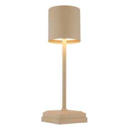 Globo - dimmbare LED-Tischlampe mit Touch-Bedienung, wiederaufladbar, LED/1,5 W/5 V, 2200 mAh, beige
