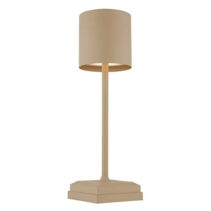Globo - dimmbare LED-Tischlampe mit Touch-Bedienung, wiederaufladbar, LED/1,5 W/5 V, 2200 mAh, beige