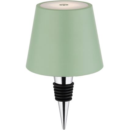 Globo - Dimmbare, per Touch bedienbare, wiederaufladbare Outdoor-Tischlampe 3-in-1 LED/3W/5V 3000/4000/5000K IP54 1800 mAh grün