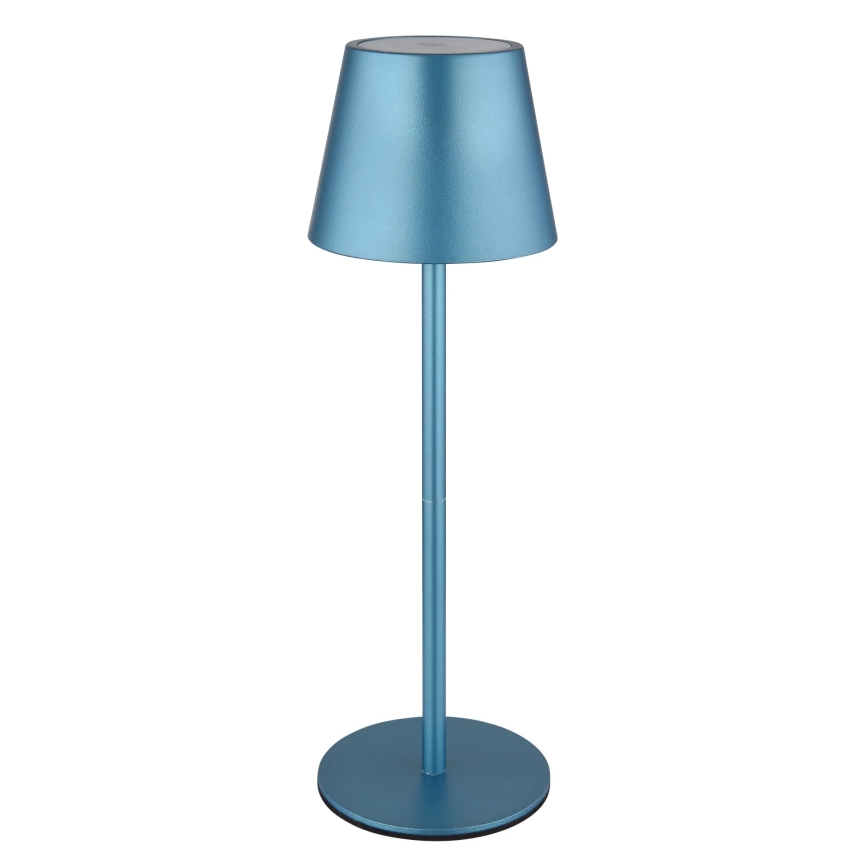Globo - LED-dimmbare, per Touch steuerbare, wiederaufladbare Außen-Tischlampe 3-in-1 LED/3W/5V 3000/4000/5000K IP54 1800 mAh blau