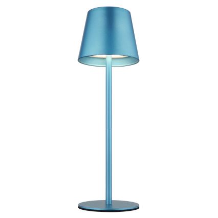 Globo - LED-dimmbare, per Touch steuerbare, wiederaufladbare Außen-Tischlampe 3-in-1 LED/3W/5V 3000/4000/5000K IP54 1800 mAh blau