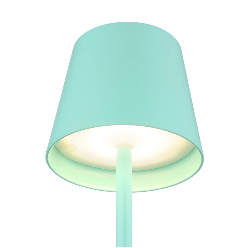 Globo - LED-dimmbare Touch-Akku-Tischleuchte für den Außenbereich 3-in-1 LED/3W/5V 3000/4000/5000K IP54 1800 mAh minzgrün