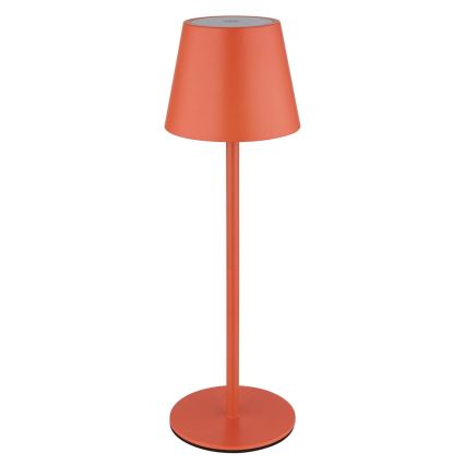 Globo - LED, dimmbar, mit Touch-Steuerung, wiederaufladbare Außen-Tischleuchte 3-in-1 LED/3W/5V 3000/4000/5000K IP54 1800 mAh rot