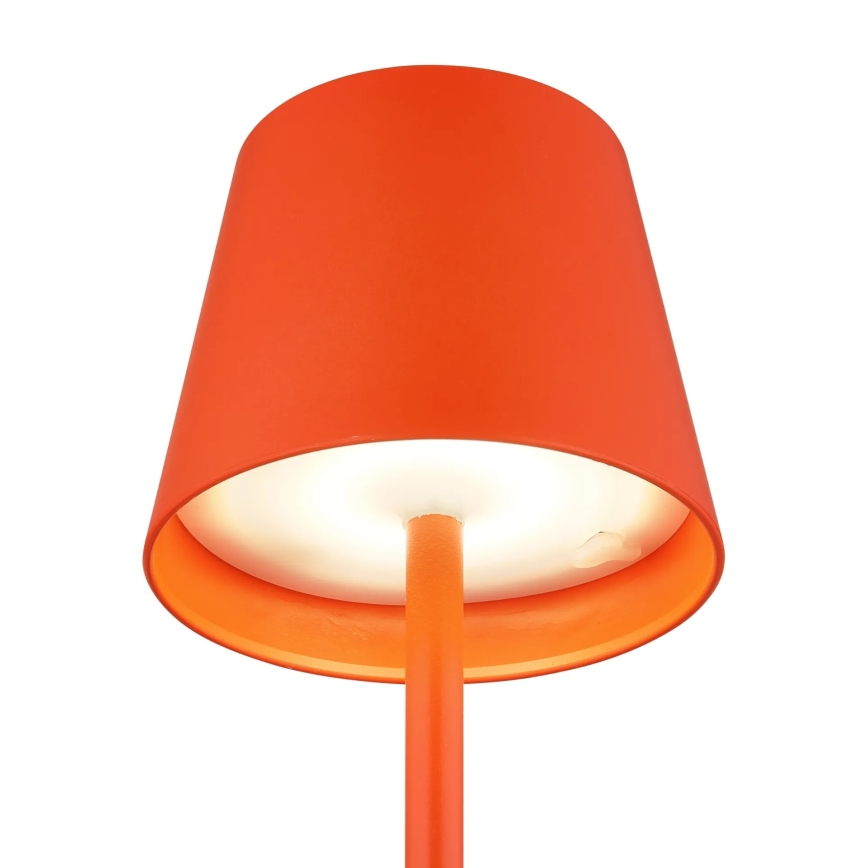 Globo - LED, dimmbar, mit Touch-Steuerung, wiederaufladbare Außen-Tischleuchte 3-in-1 LED/3W/5V 3000/4000/5000K IP54 1800 mAh rot