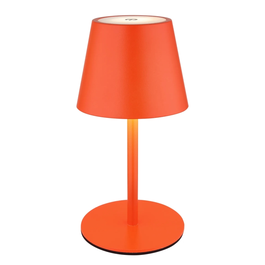 Globo - LED, dimmbar, mit Touch-Steuerung, wiederaufladbare Außen-Tischleuchte 3-in-1 LED/3W/5V 3000/4000/5000K IP54 1800 mAh rot