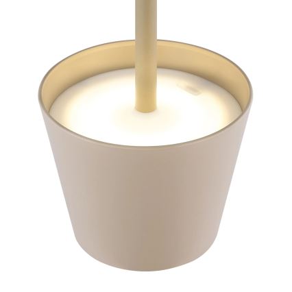 Globo - 3-in-1 wiederaufladbare LED-Tischlampe für den Außenbereich, dimmbar, mit Touch-Bedienung, LED/3W/5V, 3000/4000/5000K, IP54, 1800 mAh