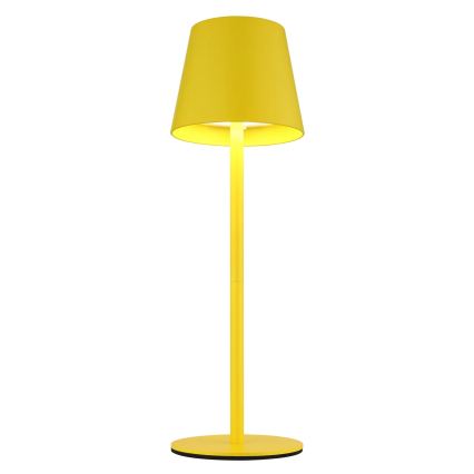 Globo - LED dimmbar, mit Touch-Bedienung, wiederaufladbare Outdoor-Tischleuchte 3-in-1 LED/3W/5V 3000/4000/5000K IP54 1800 mAh gelb