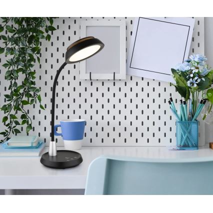Globo - Dimmbare LED-Tischlampe mit Touch-Bedienung LED/12W/230V 3000/4000/6500K schwarz