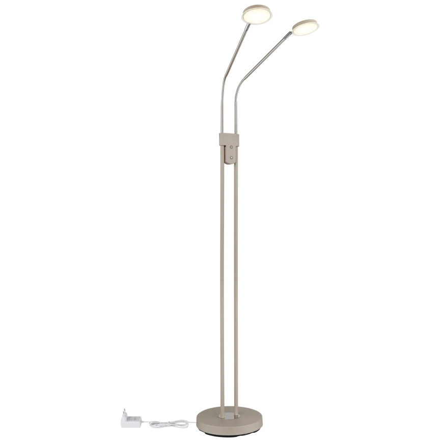 Globo - LED-dimmbare Stehleuchte 2xLED/6,5W/230V 2700/3350/4000K beige