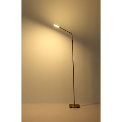 Globo - LED dimmbare Touch-Stehleuchte LED/6,5W/230V 2700/3350/4000K Messing