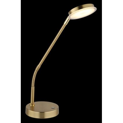 Globo - dimmbare Touch-LED-Tischlampe LED/6,5W/230V 2700/3350/4000K Messing
