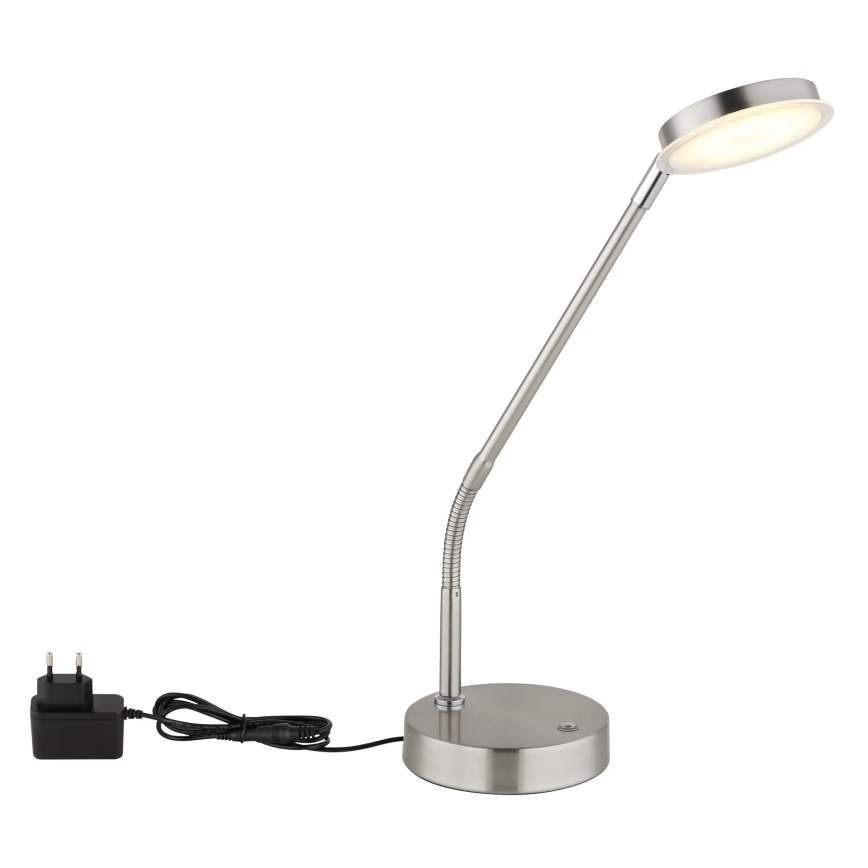 Globo - dimmbare LED-Tischlampe mit Touchfunktion LED/6,5W/230V 2700/3350/4000K mattchrom