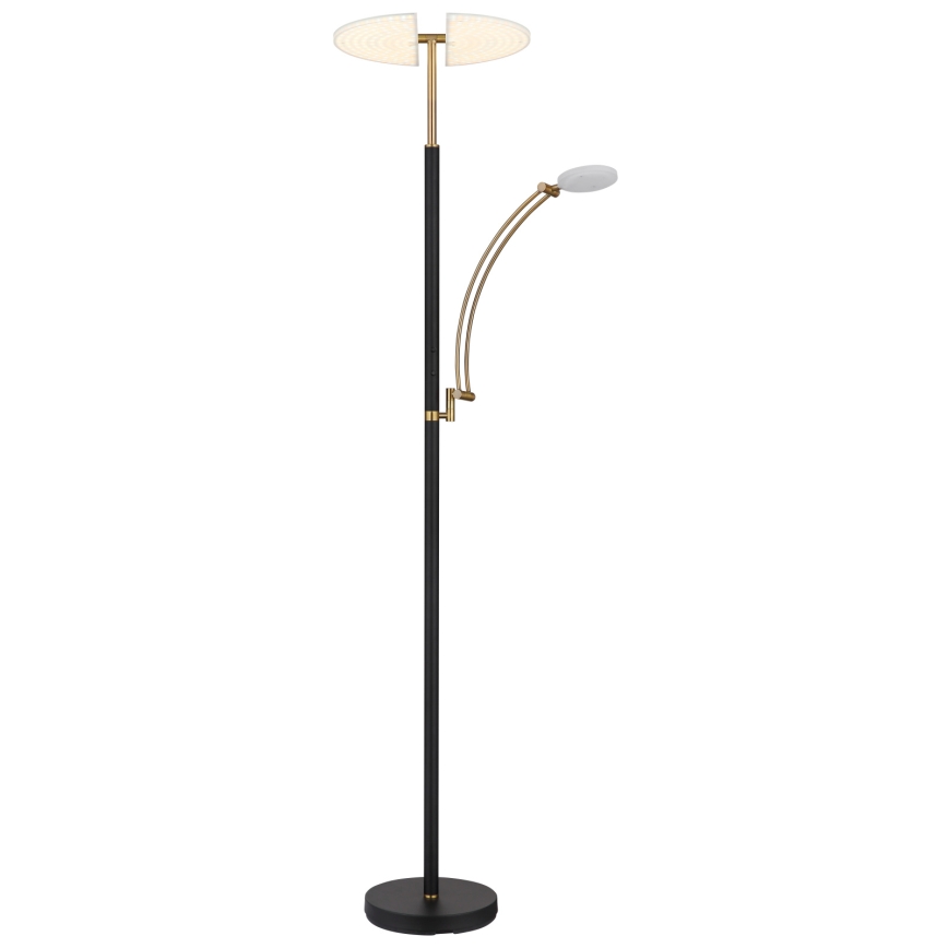 Globo - dimmbare LED-Stehlampe LED/40W/230V + LED/5,5W 2700/4000/6000K schwarz