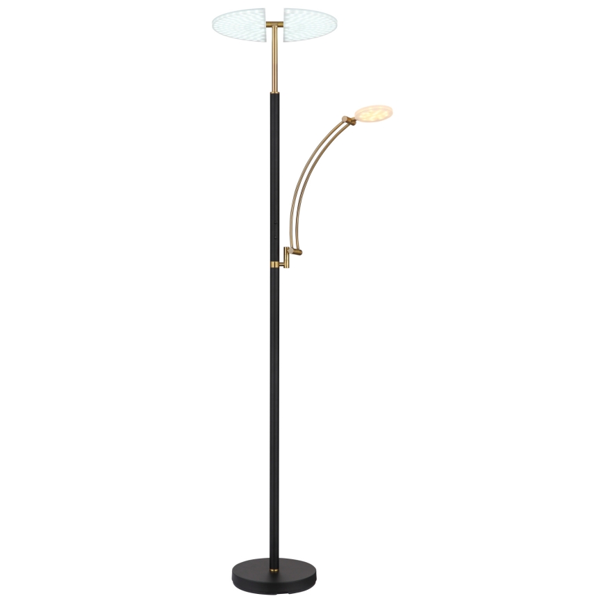 Globo - dimmbare LED-Stehlampe LED/40W/230V + LED/5,5W 2700/4000/6000K schwarz