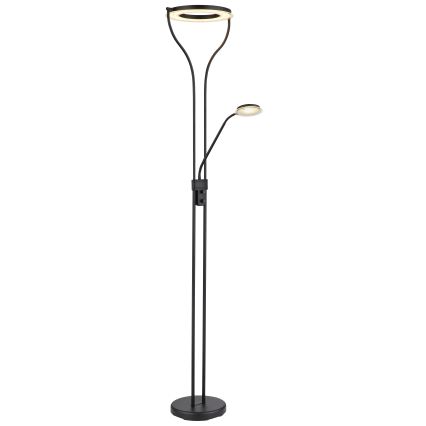 Globo - dimmbare LED-Stehleuchte LED/20W/230V + LED/4W 3000K schwarz