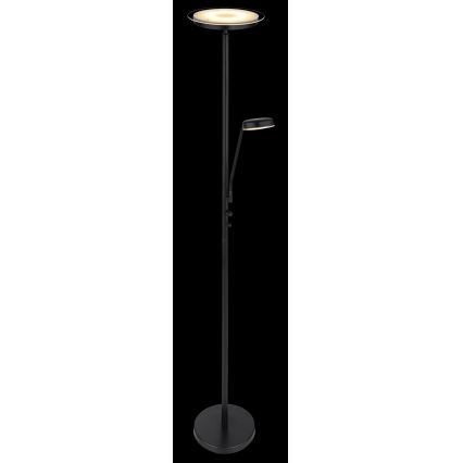 Globo - dimmbare LED-Stehleuchte LED/18,5W/230V + LED/4,5W 3000K schwarz
