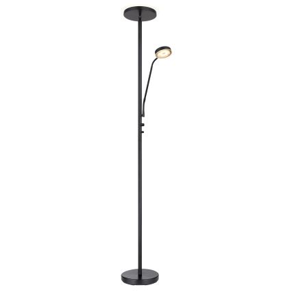 Globo - dimmbare LED-Stehleuchte LED/18,5W/230V + LED/4,5W 3000K schwarz