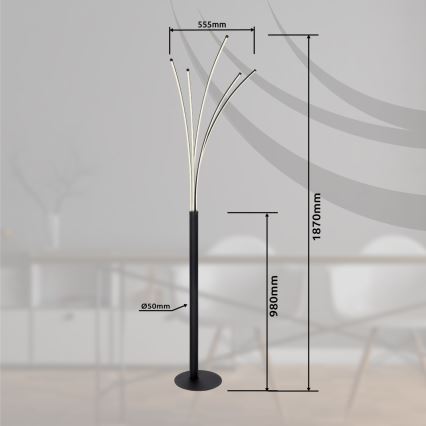 Globo - Dimmbare LED-Stehleuchte LED/36W/230V 3000-6000K Wi-Fi Tuya + Fernbedienung