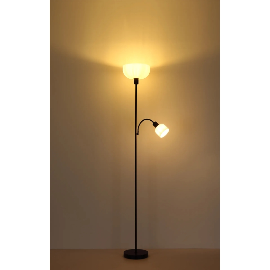 Globo - Stehlampe 1xE27/40W/230V + 1xE14/25W