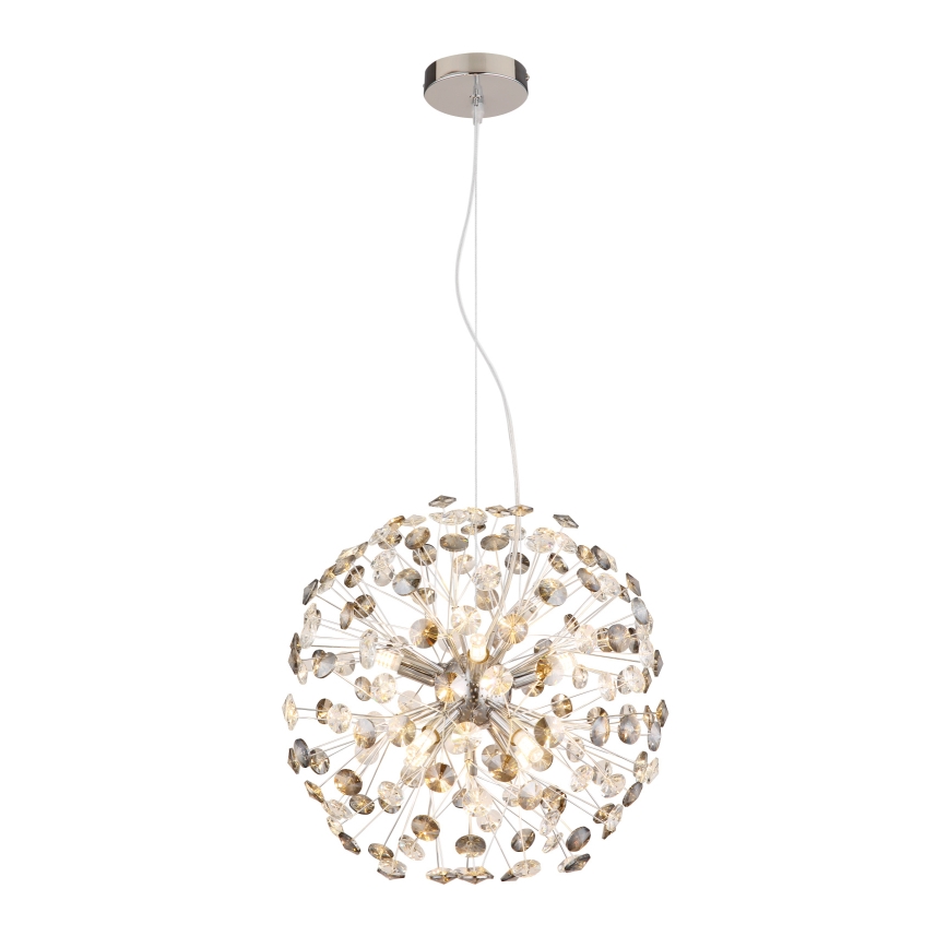 Globo - LED-Pendelleuchte an Kabeln 8xG9/3,5W/230V glänzender Chrom