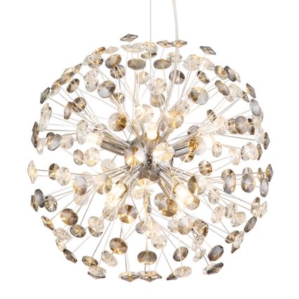 Globo - LED-Pendelleuchte an Kabeln 8xG9/3,5W/230V glänzender Chrom