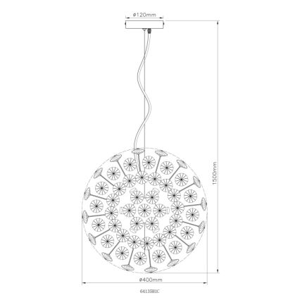 Globo - LED-Pendelleuchte an Kabeln 8xG9/3,5W/230V glänzender Chrom