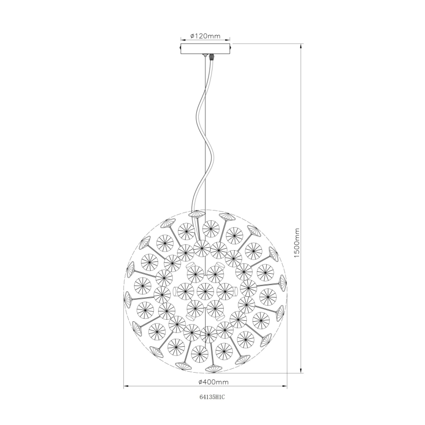 Globo - LED-Pendelleuchte an Kabeln 8xG9/3,5W/230V glänzender Chrom