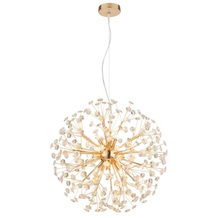 Globo - LED-Pendelleuchte an Kabel 9xG9/3,5W/230V Ø 60 cm goldfarben