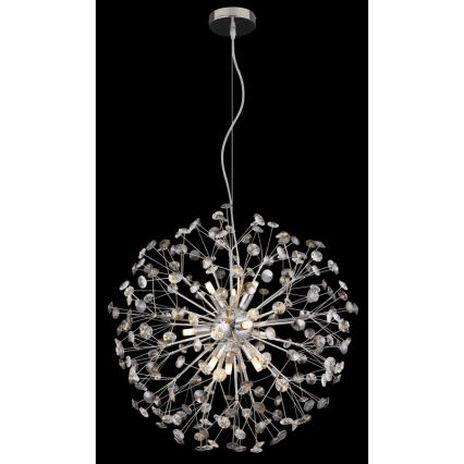 Globo - LED-Pendelleuchte mit Kabelaufhängung 9xG9/3,5W/230V hochglänzender Chrom