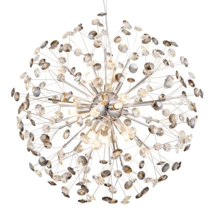 Globo - LED-Pendelleuchte mit Kabelaufhängung 9xG9/3,5W/230V hochglänzender Chrom