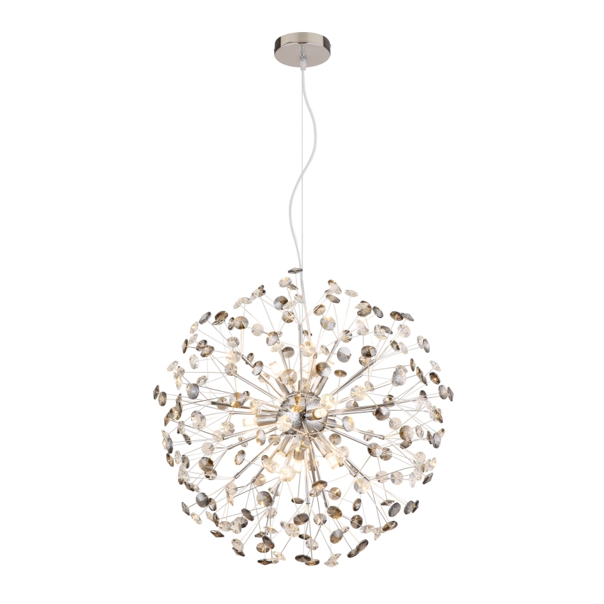 Globo - LED-Pendelleuchte an Kabel 9xG9/3,5W/230V Ø 60 cm glänzender Chrom