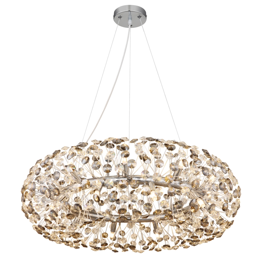 Globo - LED-Kristall-Kronleuchter mit Drahtseil 20xG9/3,5W/230V