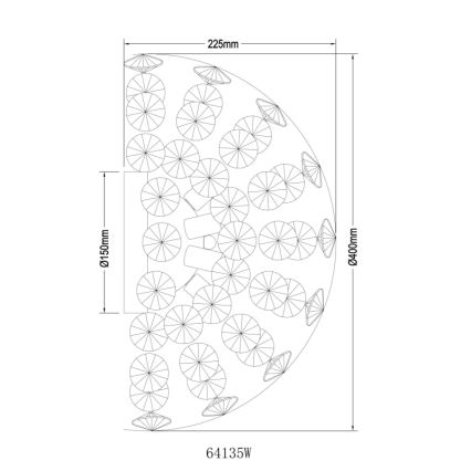 Globo - LED-Wandleuchte 6xG9/3,5W/230V goldfarben