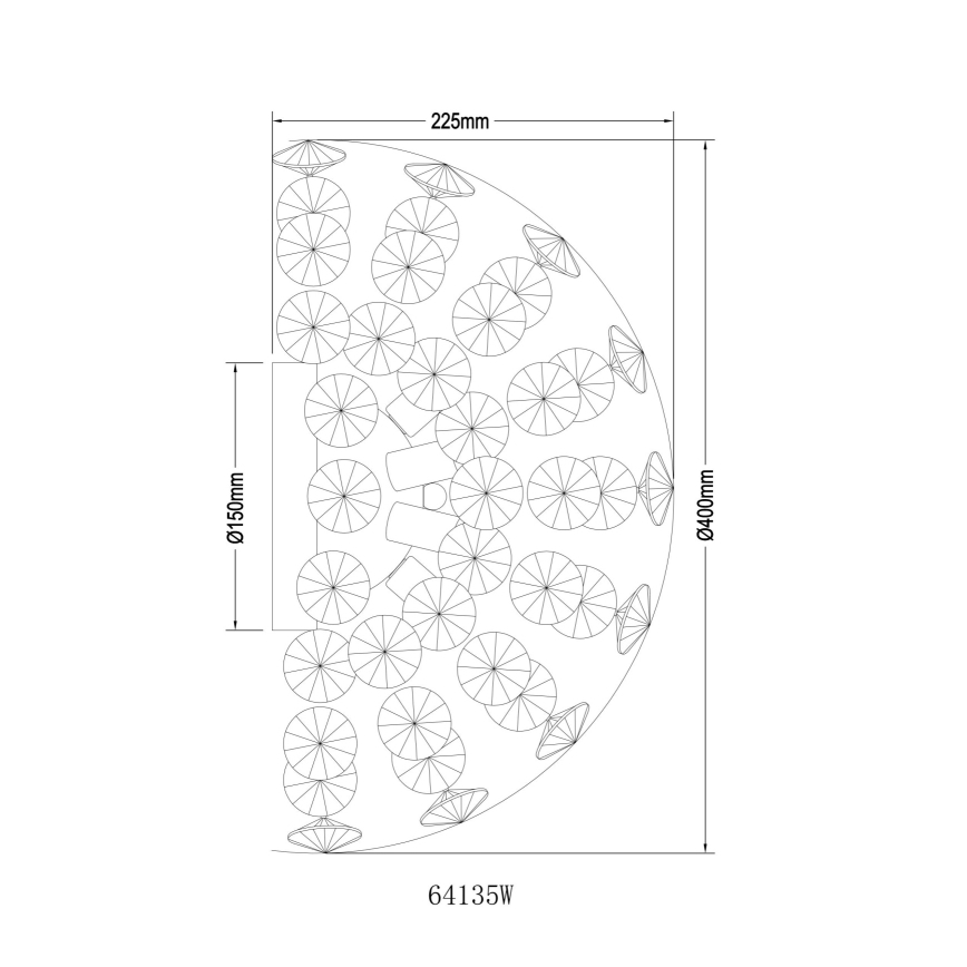 Globo - LED-Wandleuchte 6xG9/3,5W/230V goldfarben