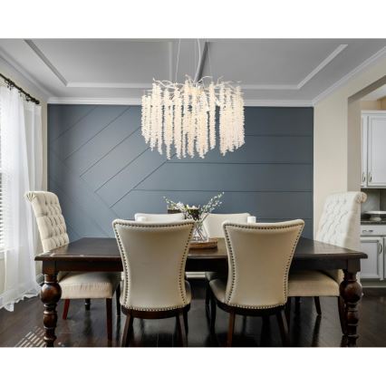 Globo - LED-Pendelleuchte an Drahtseil 6xG9/8W/230V