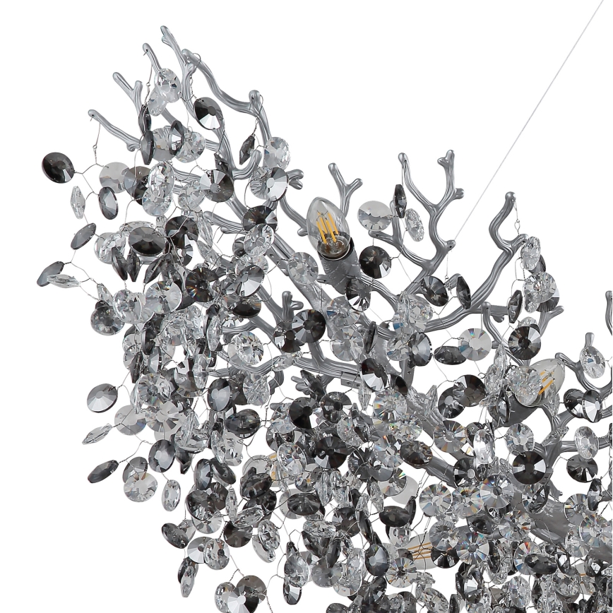 Globo - Kronleuchter an Kabel 16xE14/40W/230V silber