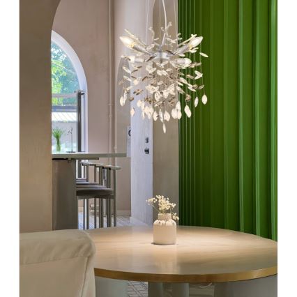 Globo - Pendelleuchte an Kabel 4xE14/40W/230V silber