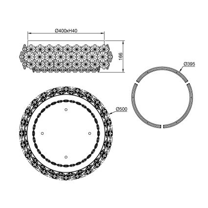 Globo - LED-Deckenleuchte LED/40W/230V 4000K Ø 50 cm
