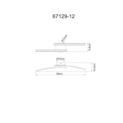 Globo - LED-Aufbauleuchte 2xLED/6W/230V