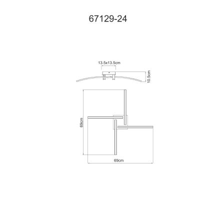 Globo - LED-Deckenleuchte 4xLED/6W/230V