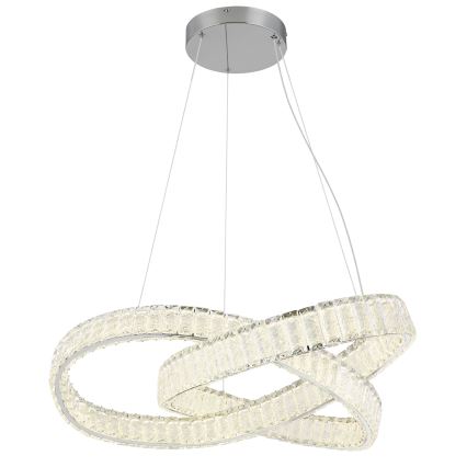 Globo - LED dimmbare Hängeleuchte an Seil LED/110W/230V 2700-6000K Ø 78 cm + Fernbedienung