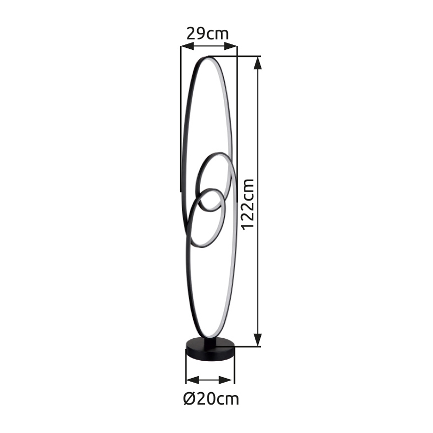 Globo - LED Stehlampe LED/39W/230V 2700/4000/6500K