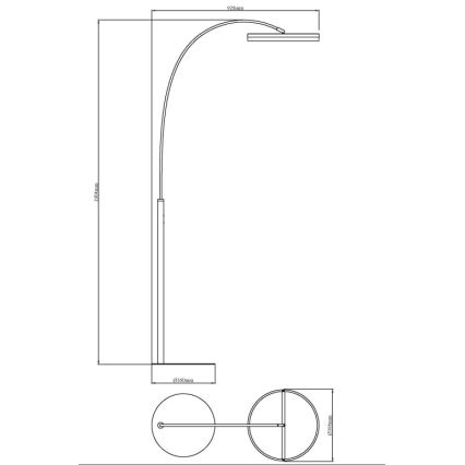 Globo - LED-dimmbare Touch-Stehlampe LED/24W/230V 3000/4000/6000K