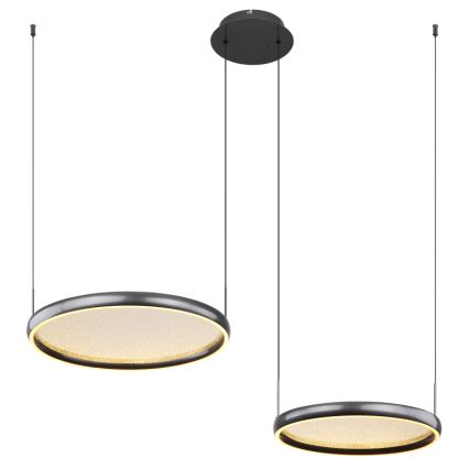 Globo - Dimmbare LED-Hängeleuchte LED/50W/230V 2700-6000K schwarz + Fernbedienung