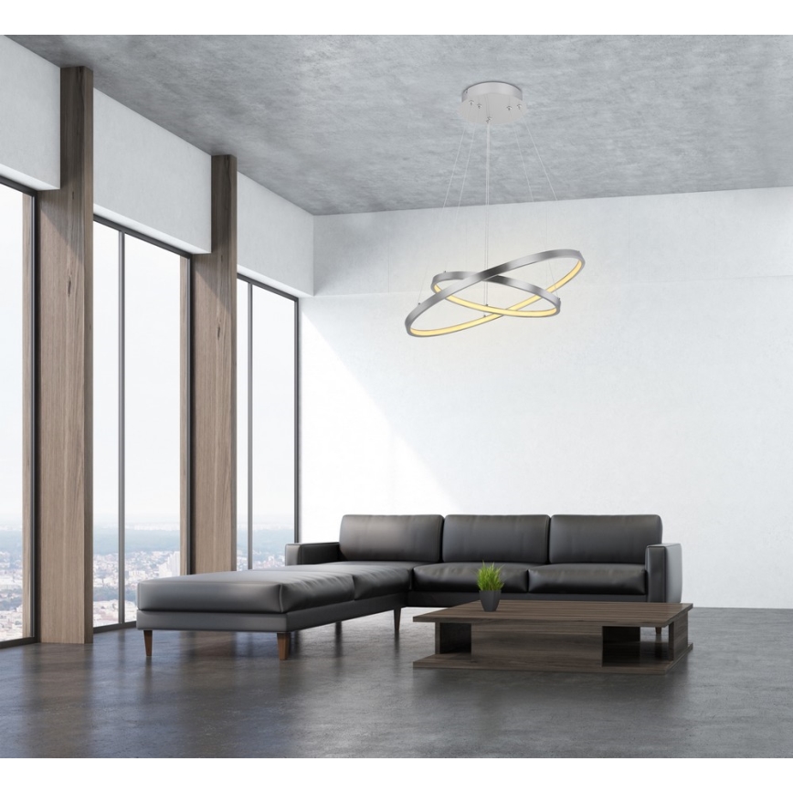 Globo - Dimmbare LED-Hängeleuchte an Schnur 2xLED/21W/230V