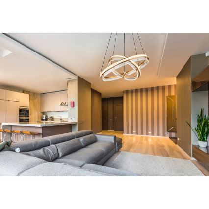Globo - Dimmbarer LED-Kristall-Kronleuchter an Aufhängung LED/78W/230V 2700K-6000K + Fernbedienung