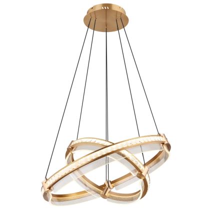 Globo - LED dimmbarer Kristall-Pendelleuchter an Kabel LED/78W/230V 2700K-6000K + Fernbedienung