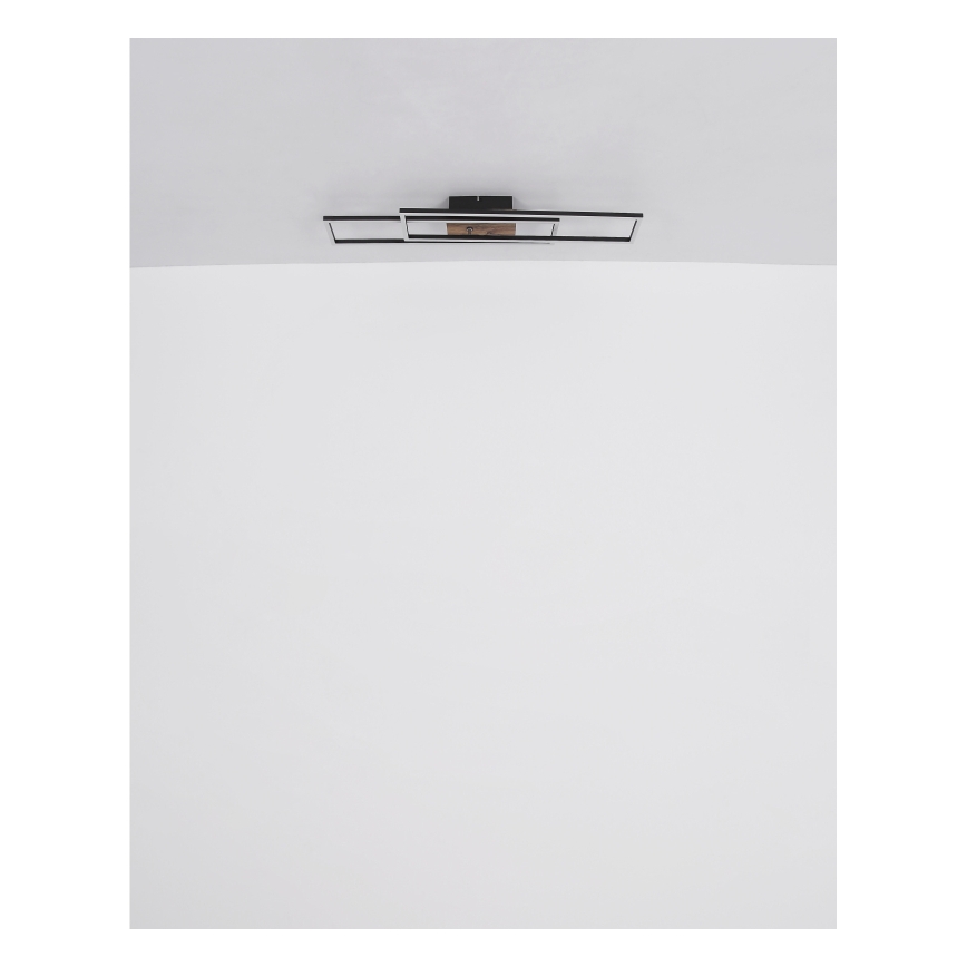 Globo - LED-Deckenleuchte LED/30W/230V 3000K 60x80 cm schwarz