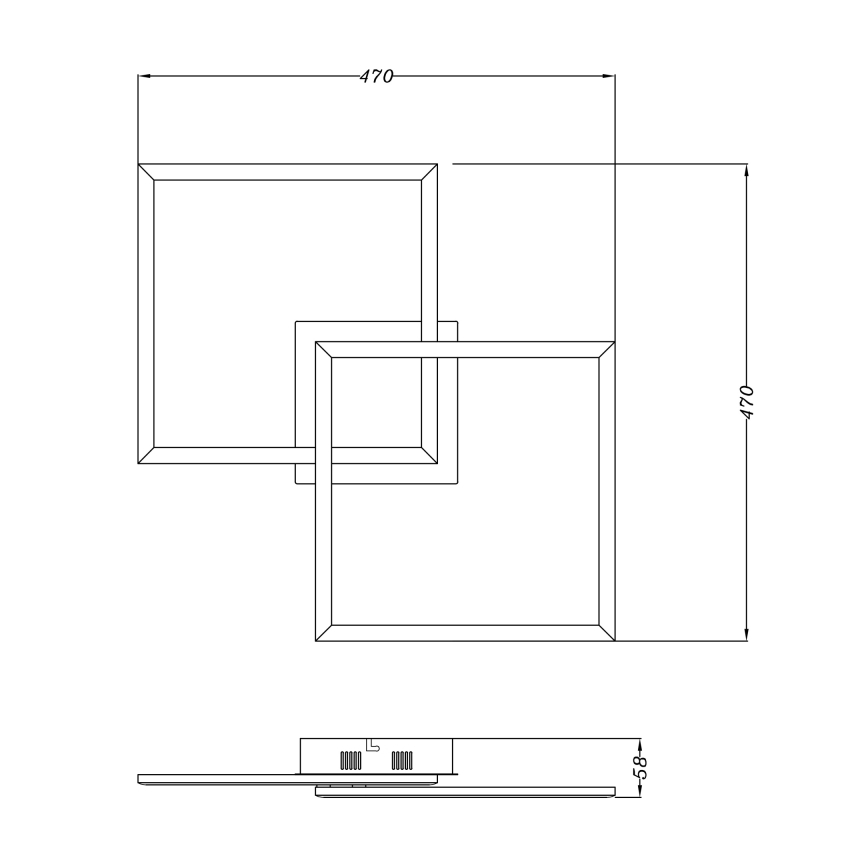 Globo - LED Decken-Kronleuchter 2xLED/18W/230V